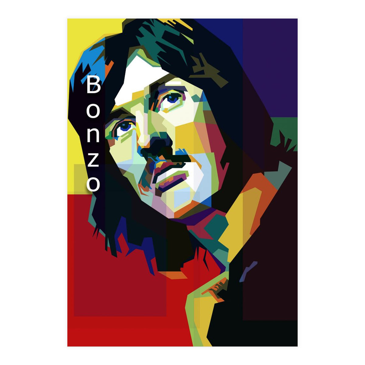 John Bonham Led Zeppelin Pop Art WPAP (Print Only)