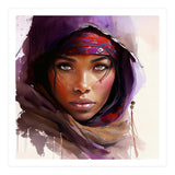 Watercolor Tuareg Woman #6 (Print Only) thumbnail
