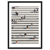 Rain Crossing | Polka Dots Zebra Crossing On The Street | Rain Eclectic Modern Graphic Design thumbnail