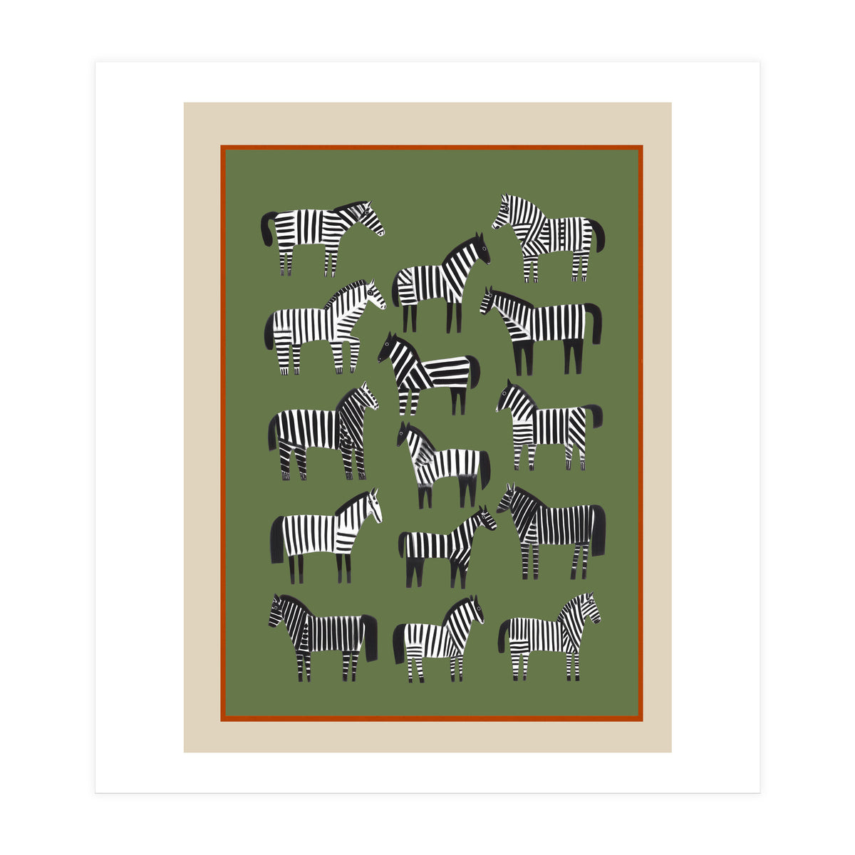 Striped Horses (Print Only)