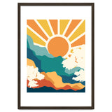 Sunrise Mindset, Positivity Optimism Self Love Self Care Growth, Nature Retro Eclectic Bohemian Peace Contemporary thumbnail