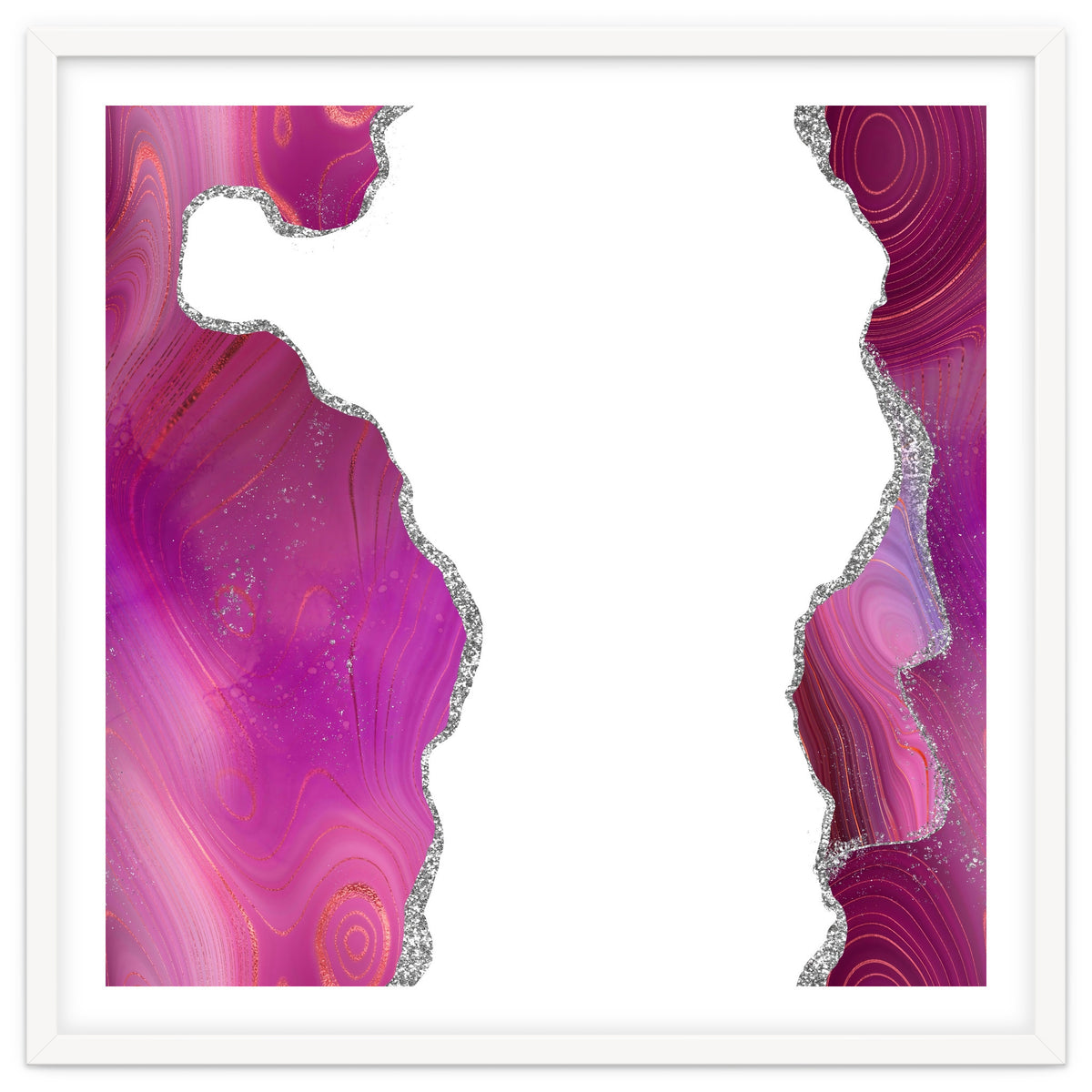 Magenta & Silver Agate Texture 06