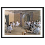 The Dance Foyer at the Opera on the rue Le Peletier, 1872 - 32x46 cm - oil on canvas. thumbnail