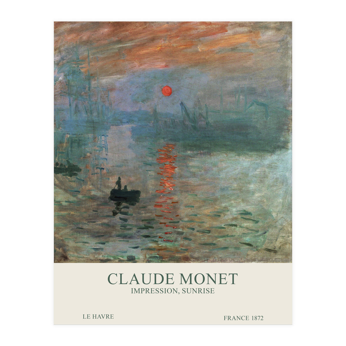 Claude Monet - Impression, Sunrise (Print Only)