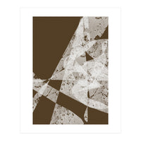 Abstract White Scratch (Print Only)