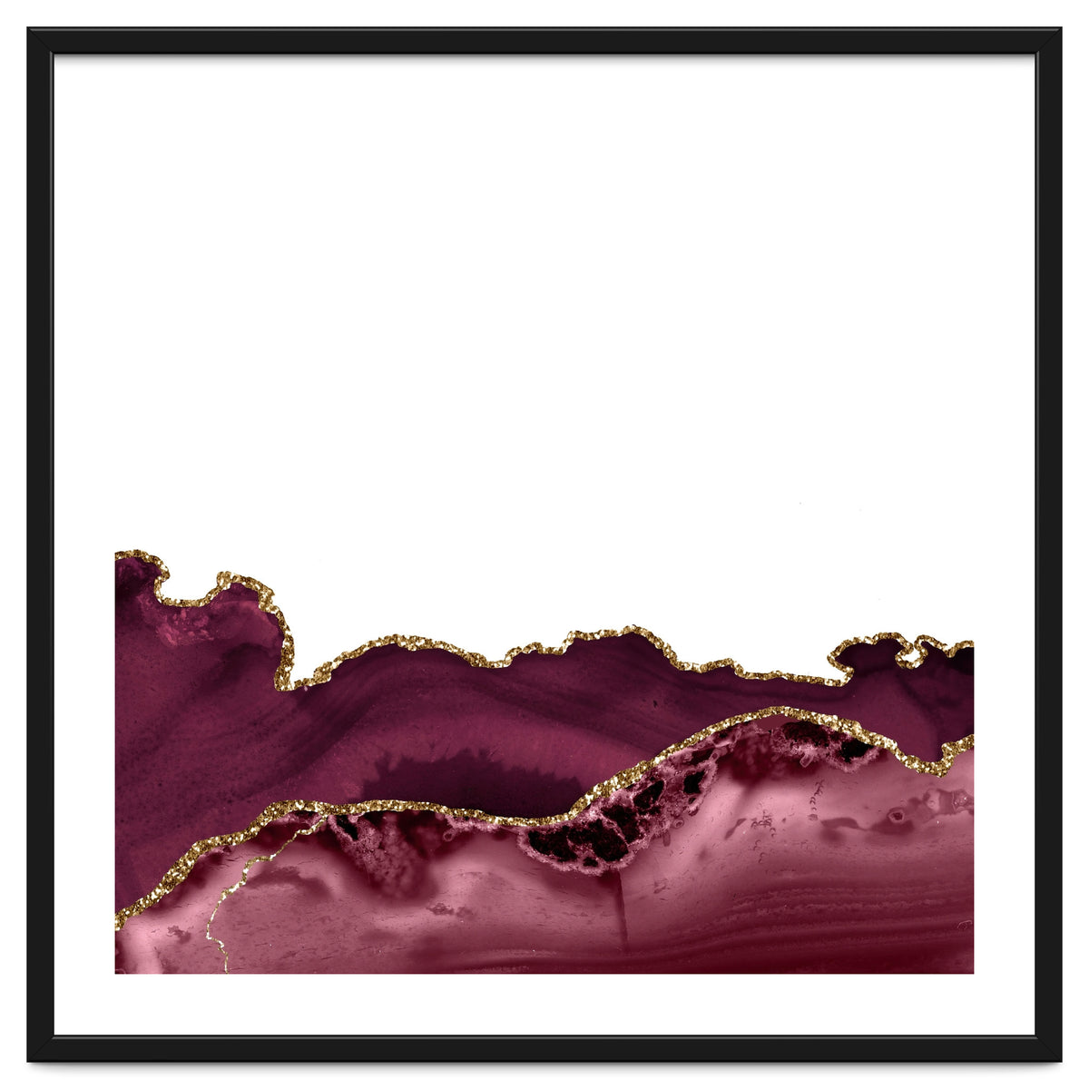 Burgundy & Gold Agate Texture 30