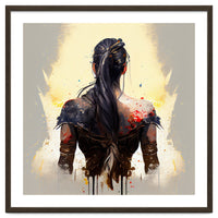 Warrior Woman From Behind