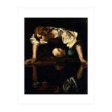 Caravaggio – Narcissus (ca. 1600) | Dramatic Baroque Masterpiece (Print Only) thumbnail