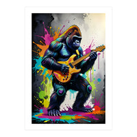 Gorilla Plays Guitar (Print Only)