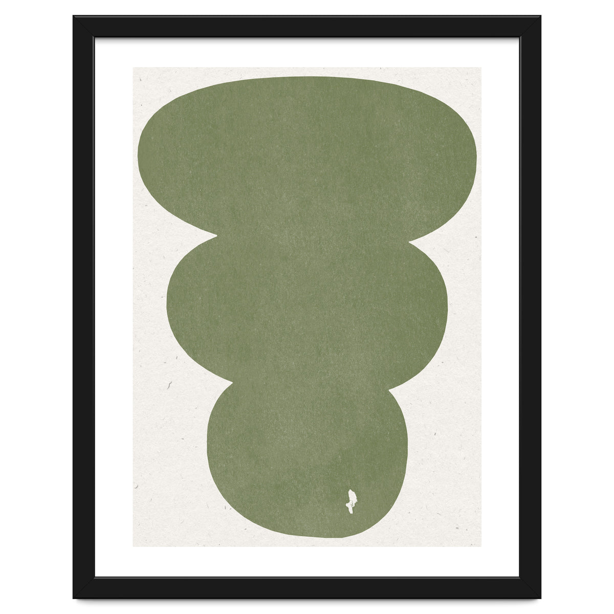 GREEN WATERCOLOR SHAPES NO.4