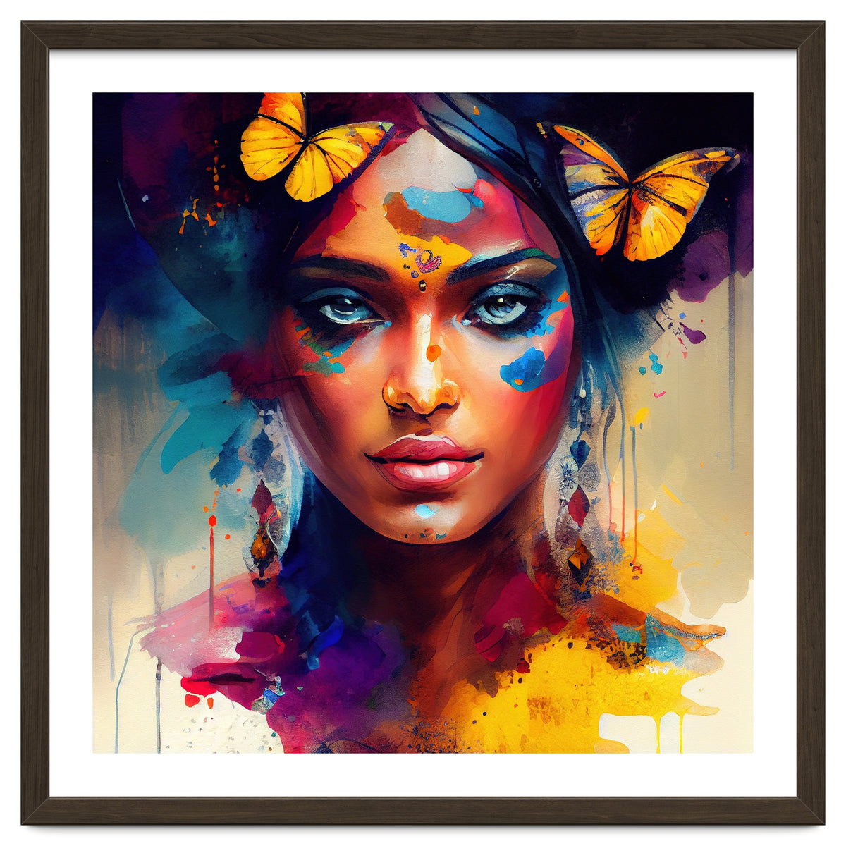 Butterfly Crown Hindu Portrait