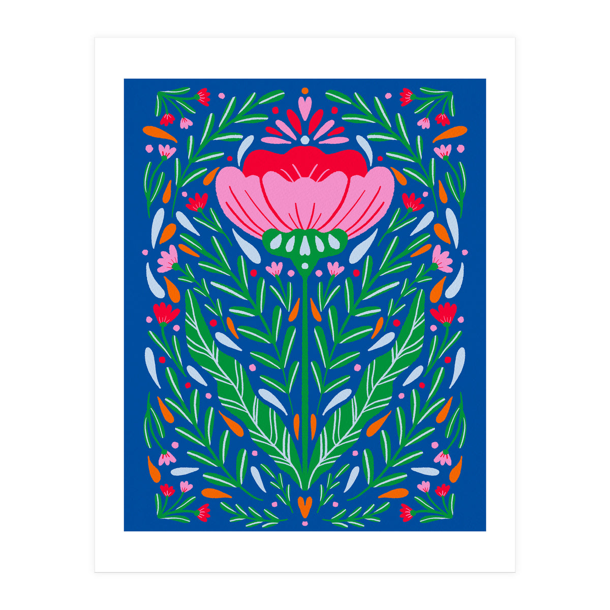 Bold Symmetrical Floral  (Print Only)