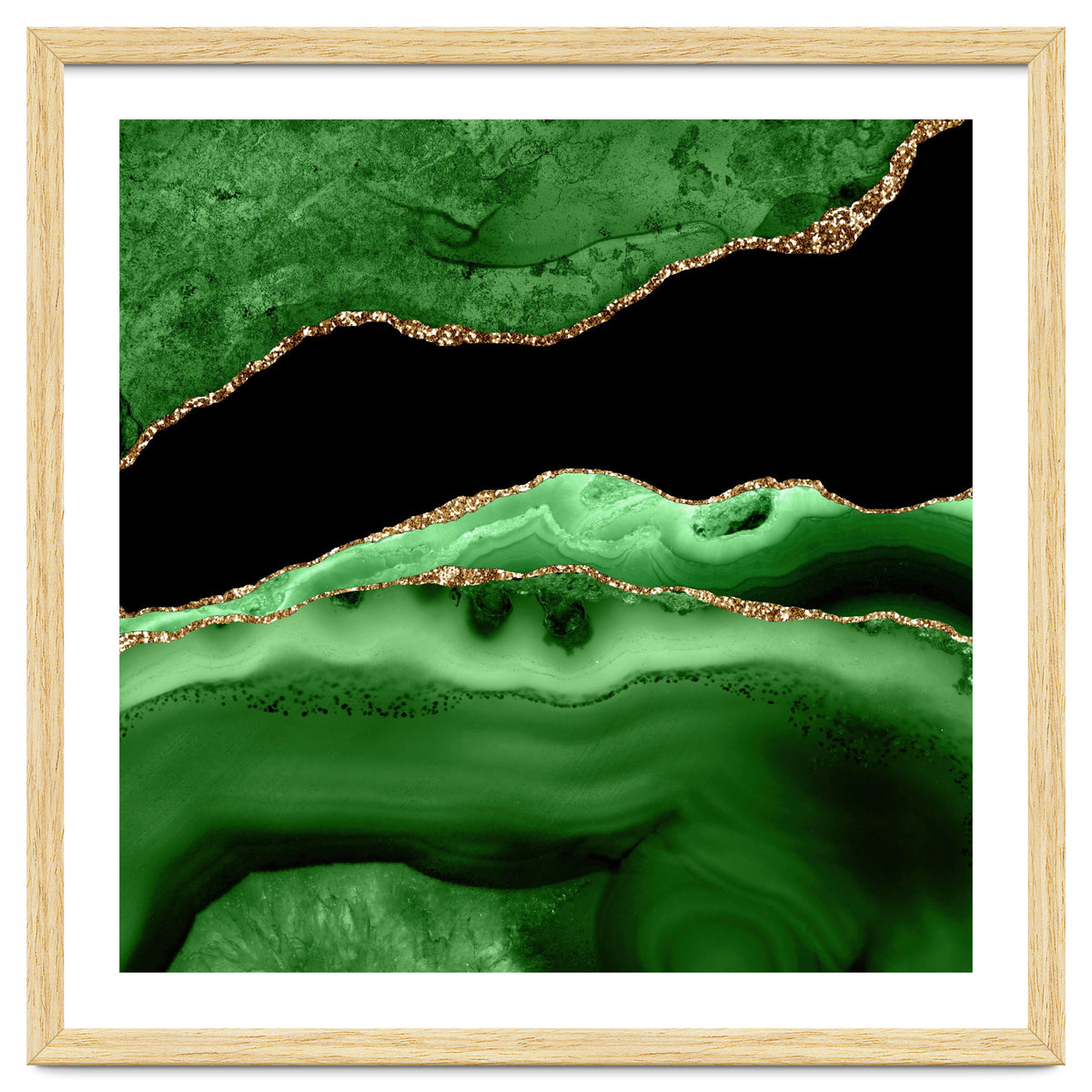 Green & Gold Agate Texture 13