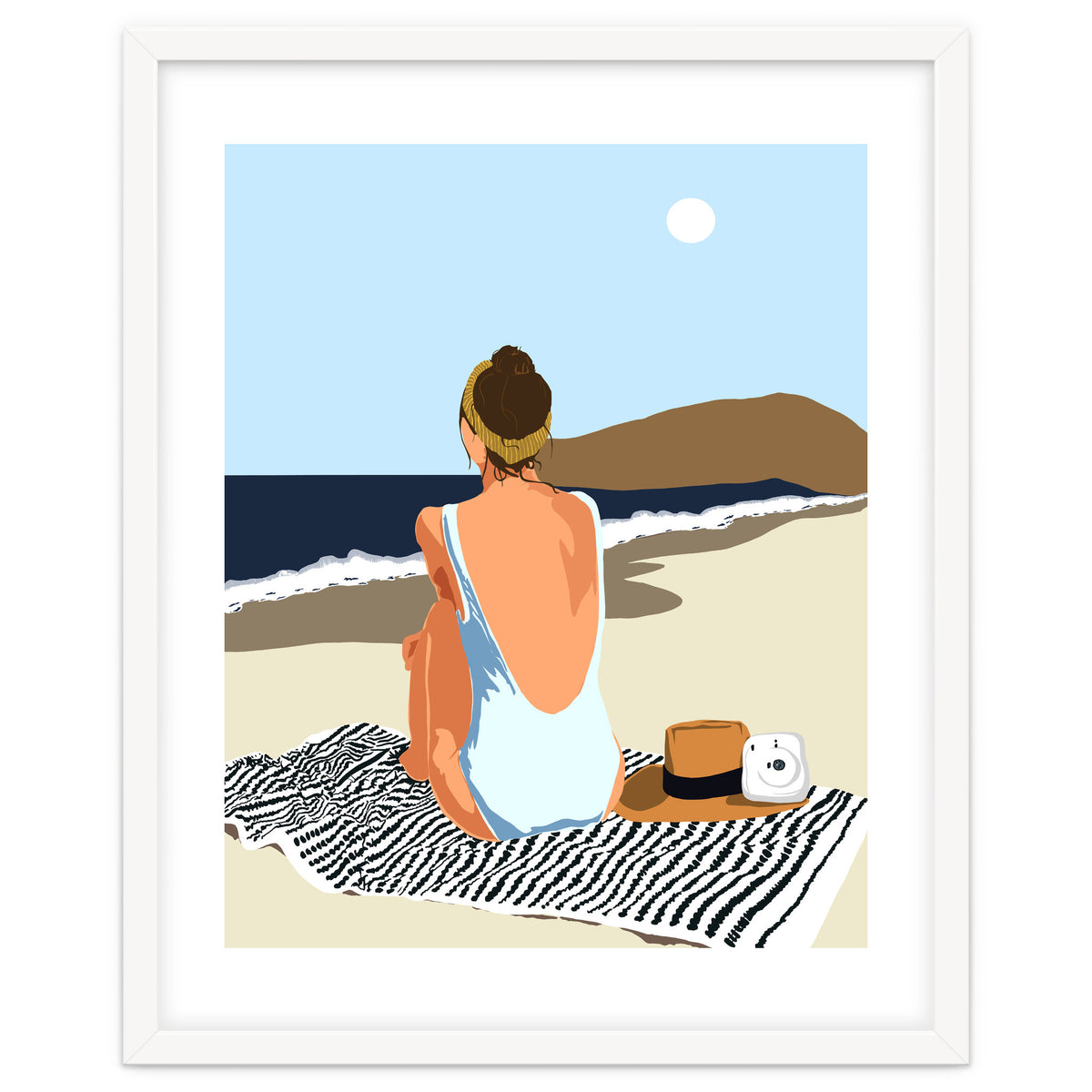 No Posting, No Liking, Just Living, Solitude Solo Woman Travel, Boss Lady Beach Ocean Sea, Summer Tan Bohemian