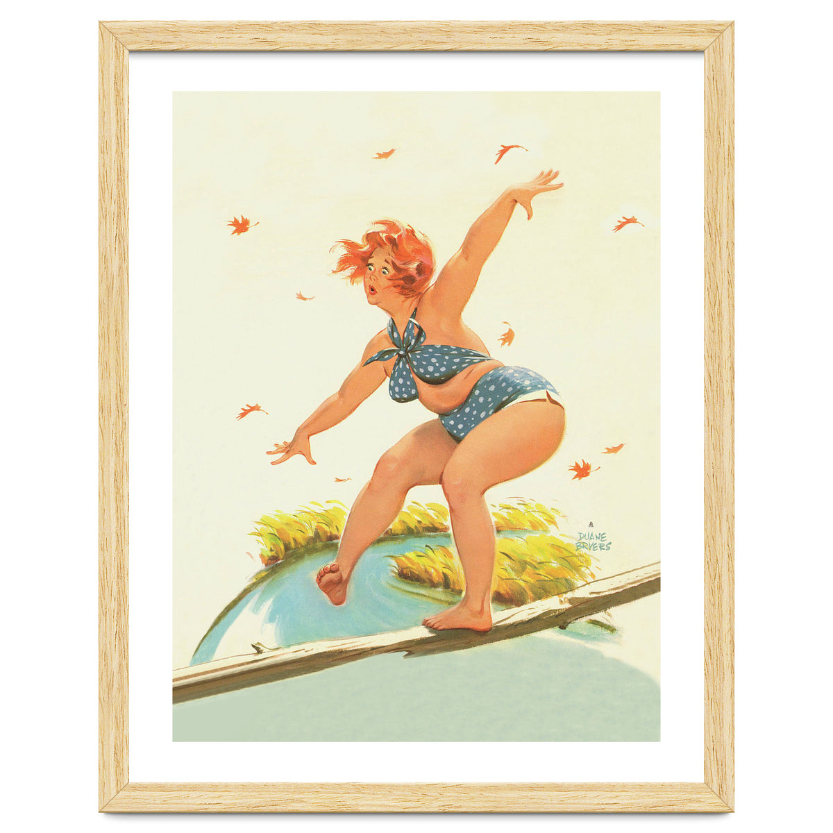 Sudden Wind On A Wooden Beam