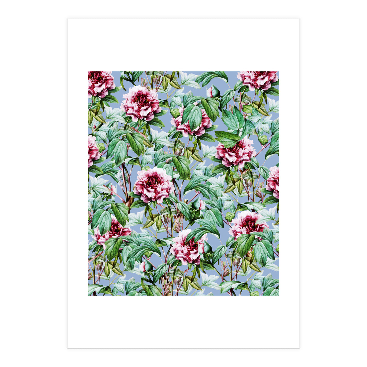 Frosty Florals #society6 #decor #buyart (Print Only)