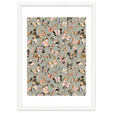 Flying Butterflies Gold Beige thumbnail