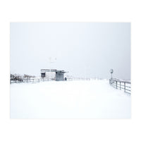 Hut in the winter seascape  (Print Only)