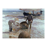 'Valencian Fishermen', 1895, Oil on canvas, 65 x 87 cm. (Print Only) thumbnail