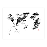 Deer In The Snow (Print Only) thumbnail