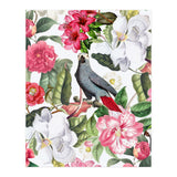 Vintage Cockatoo in Flower Jungle (Print Only) thumbnail