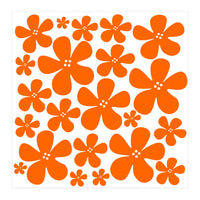 Orange Flowers Pattern (Print Only)