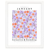 Carnation & Snowdrop January Birth Flower thumbnail