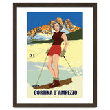 Ski Girl at Cortina D'Ampezzo, Italy thumbnail