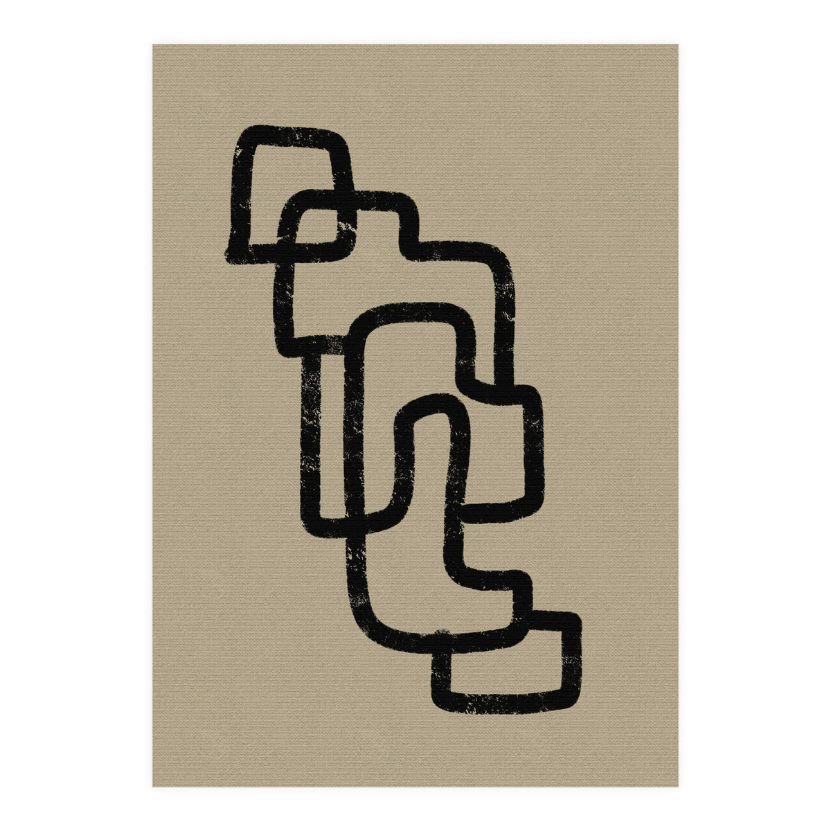 Black Minimalist Lines (Print Only)