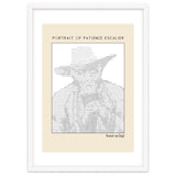 Portrait of Patience Escalier (1888) - Vincent van Gogh(ascii art) thumbnail