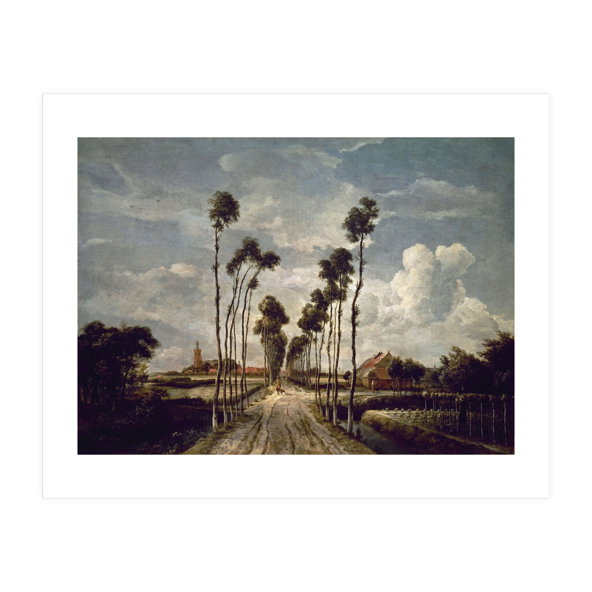 'The Avenue at Middelharnis', 1689, Oil on canvas, 103 x 141 cm. (Print Only)