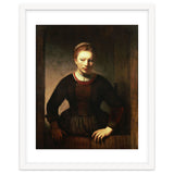 Rembrandt Harmenszoon van Rijn / 'Young Girl at an Open Half-Door', 1645. thumbnail