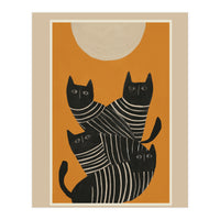 Abstract Black Cats (Print Only)