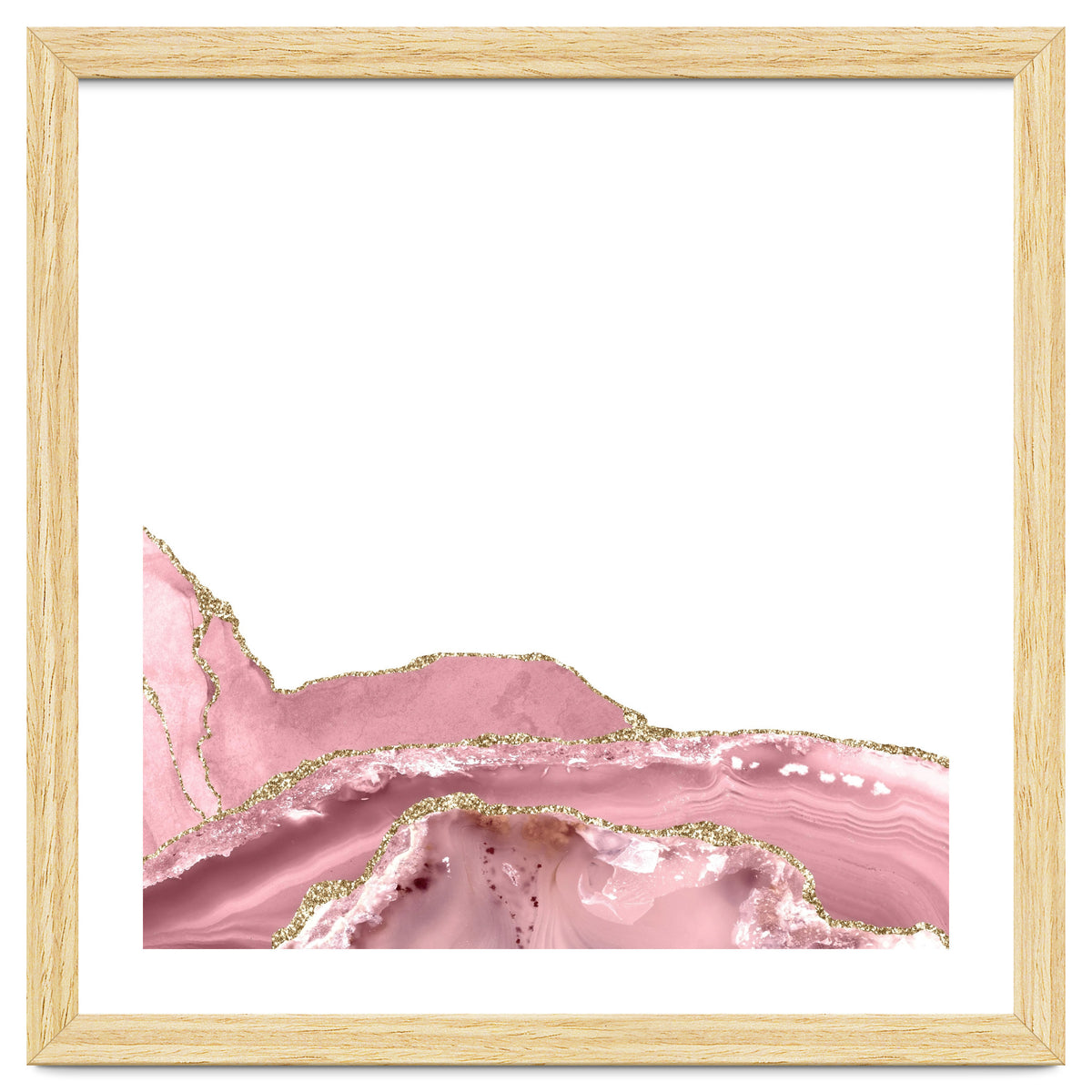 Blush & Gold Agate Texture 08