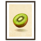 Kiwi Slice, Watercolor Fruit, Fresh Green Art thumbnail