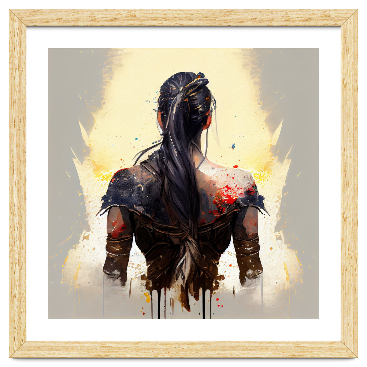 Warrior Woman From Behind