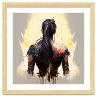 Warrior Woman From Behind