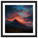 Majestic Mountain Peak at Sunset thumbnail