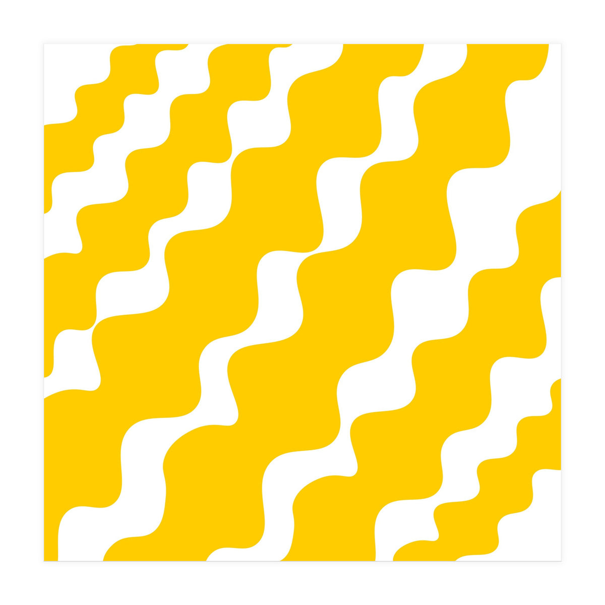 Yellow Wavy Pattern (Print Only)