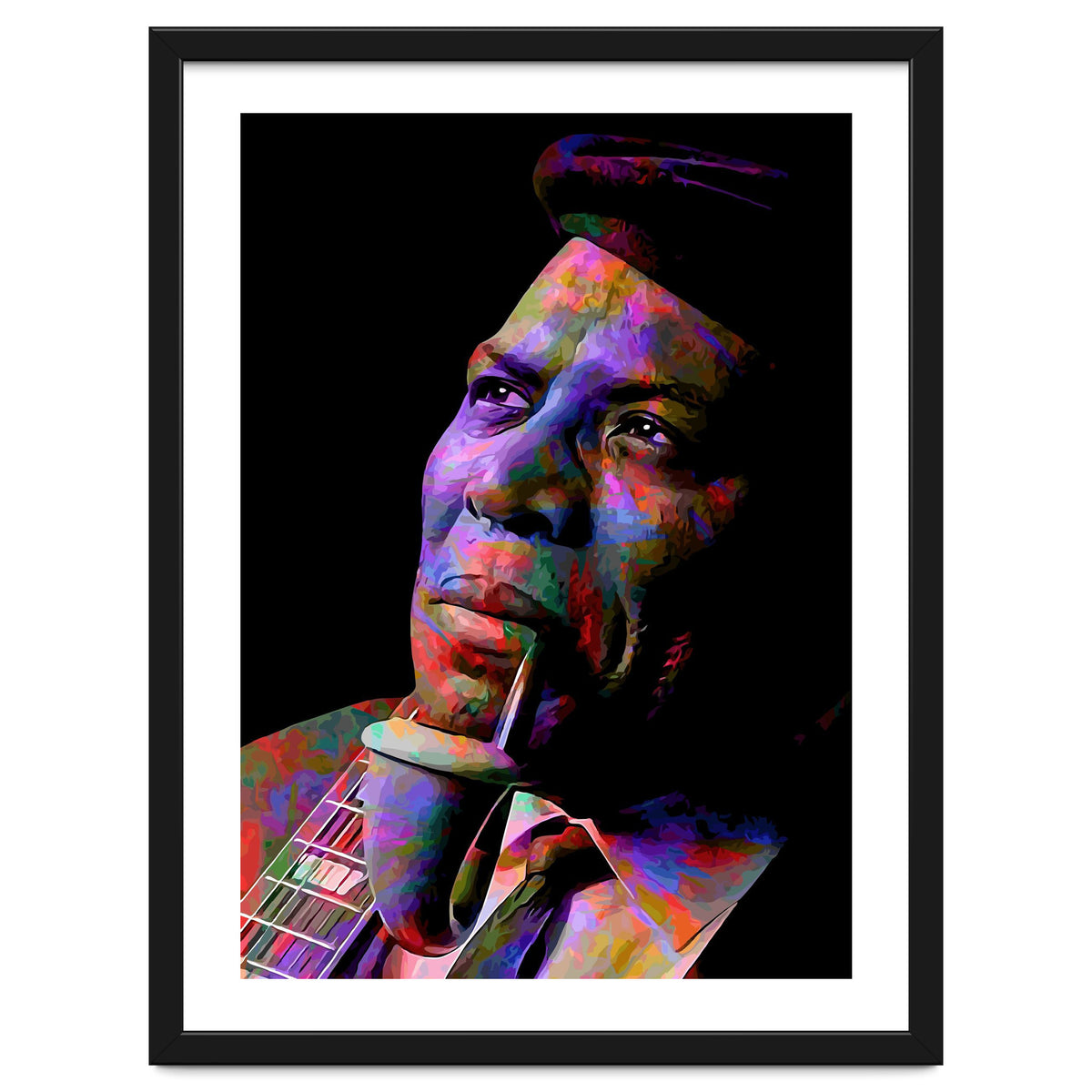 Howlin Wolf American Blues Musician Legend Colorful