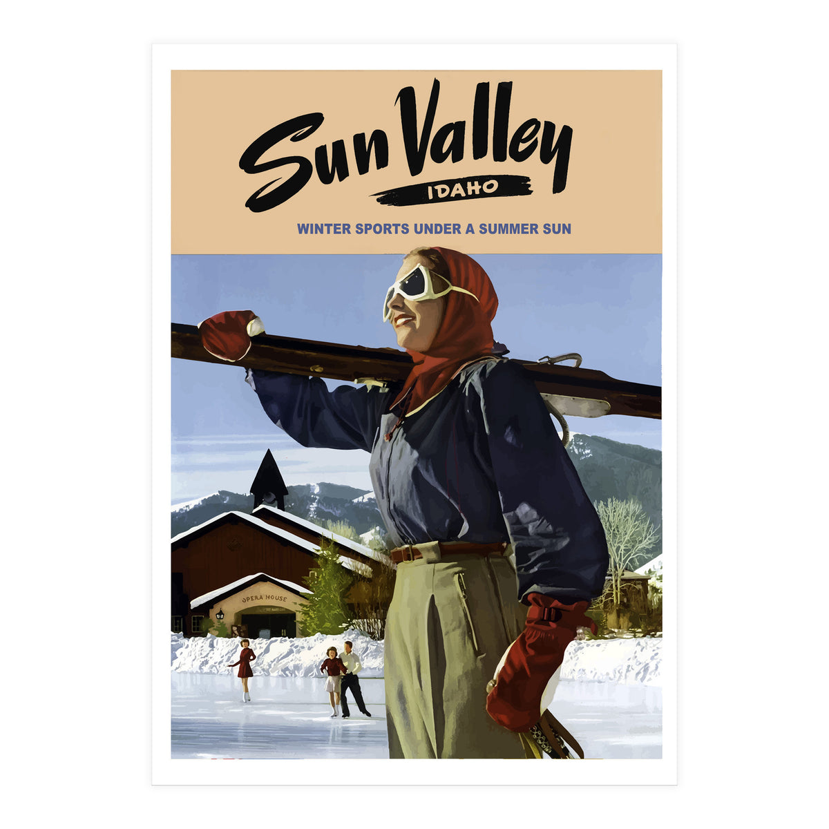 Sun Valley Winter Sports (Print Only)