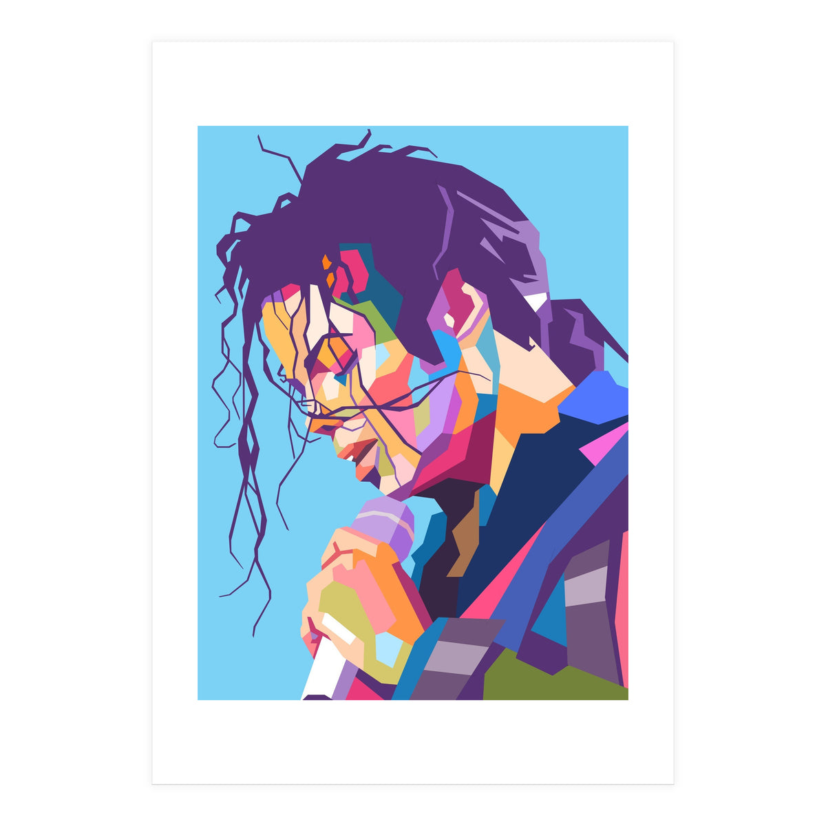 Michael Jackson pop art portrait (Print Only)