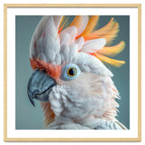 Salmon Crested Cockatoo Close Up Portrait thumbnail