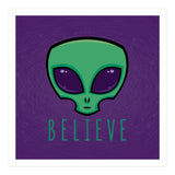 Believe Alien Head (Print Only) thumbnail
