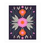 Pink And Orange Flowers (Print Only) thumbnail