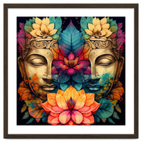 Twin Lotus Buddha Portrait