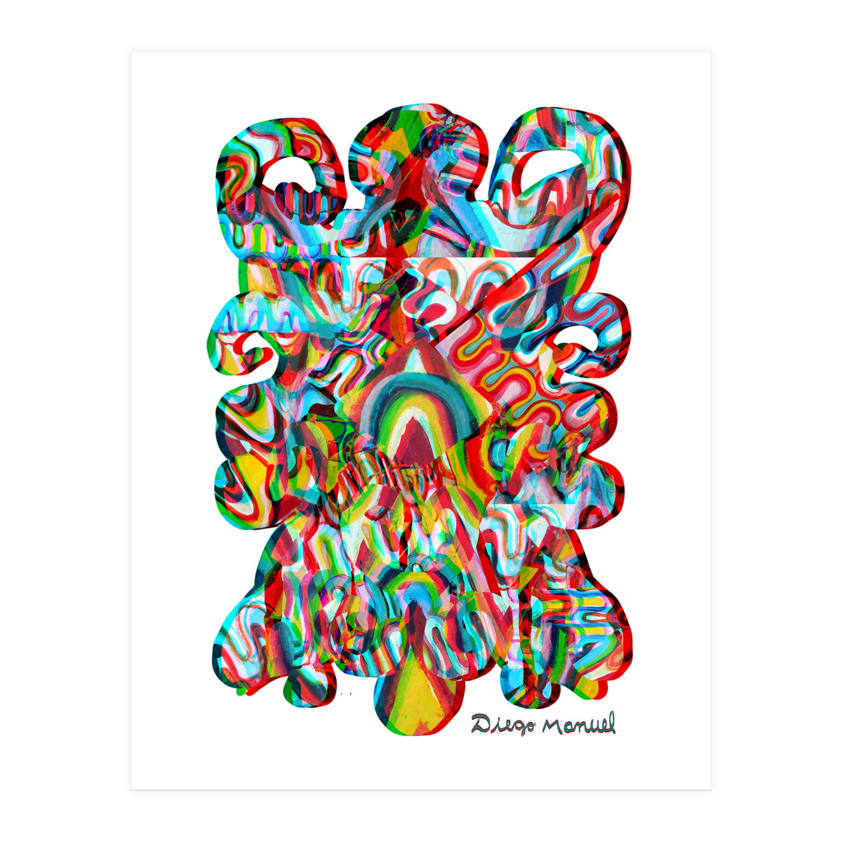 Pop Abstract Asimetrico 42 Copia (Print Only)