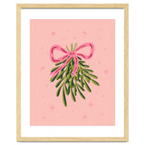 Mistletoe And Pink Bow thumbnail