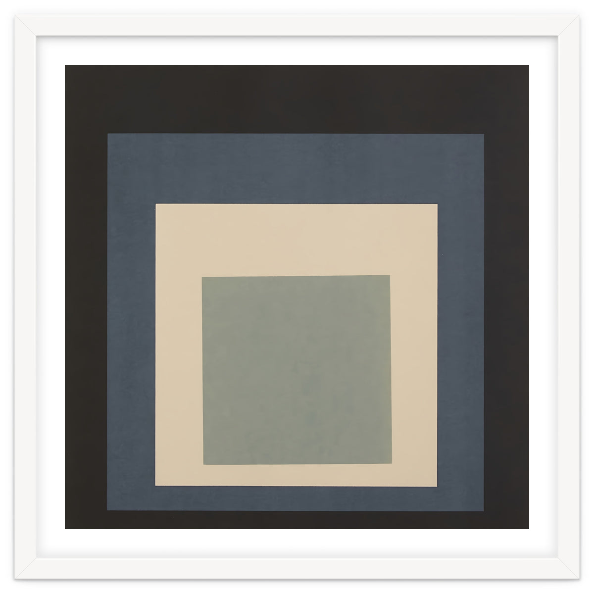 JOSEF ALBERS - HOMAGE TO THE SQUARE BEIGE GREY BLACK HIGH RESOLUTION