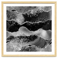 Black Glitter Agate Texture 07